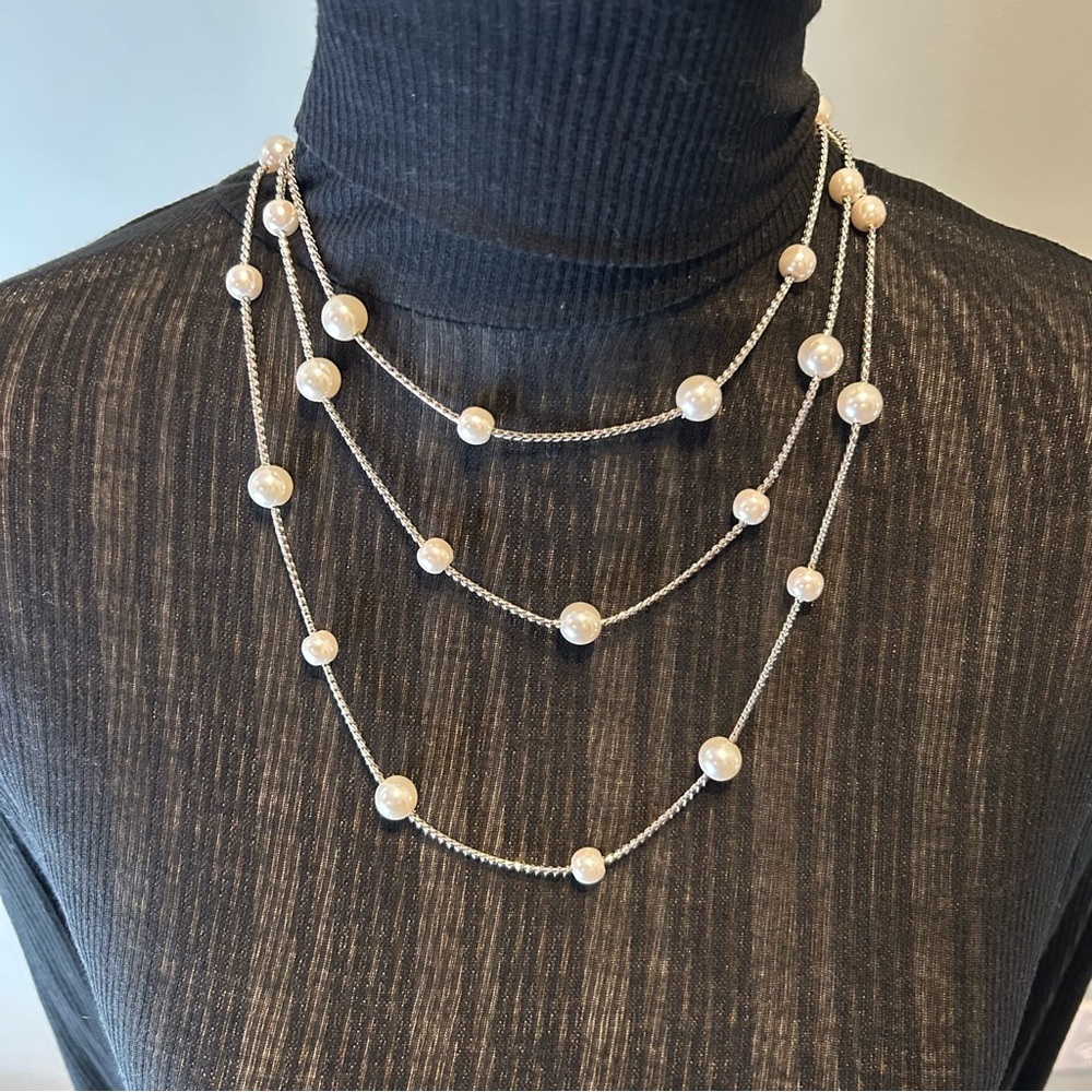 Park Lane ‘SHANNEL’ Faux Pearl Necklace